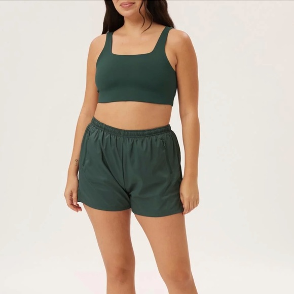 Girlfriend Collective Gazelle Short in Midnight Blue - Picture 3 of 5